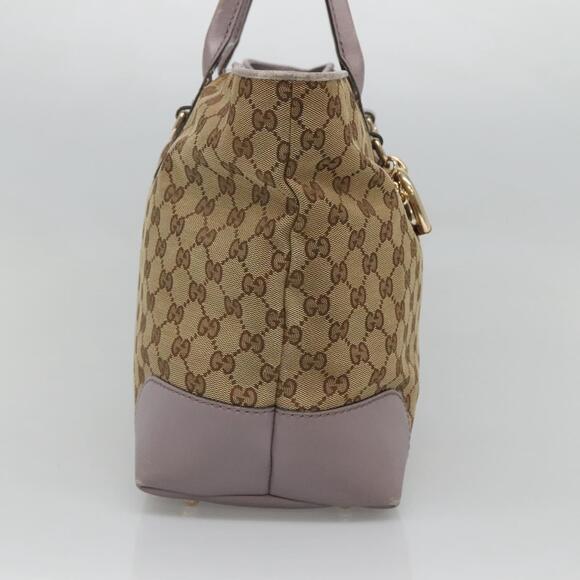 GUCCI GG Canvas Tote Bag Beige Gold - Picture 4 of 16